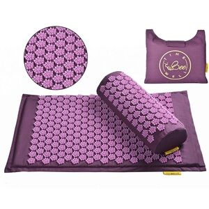 Purple Acupressure Mat and Pillow Set